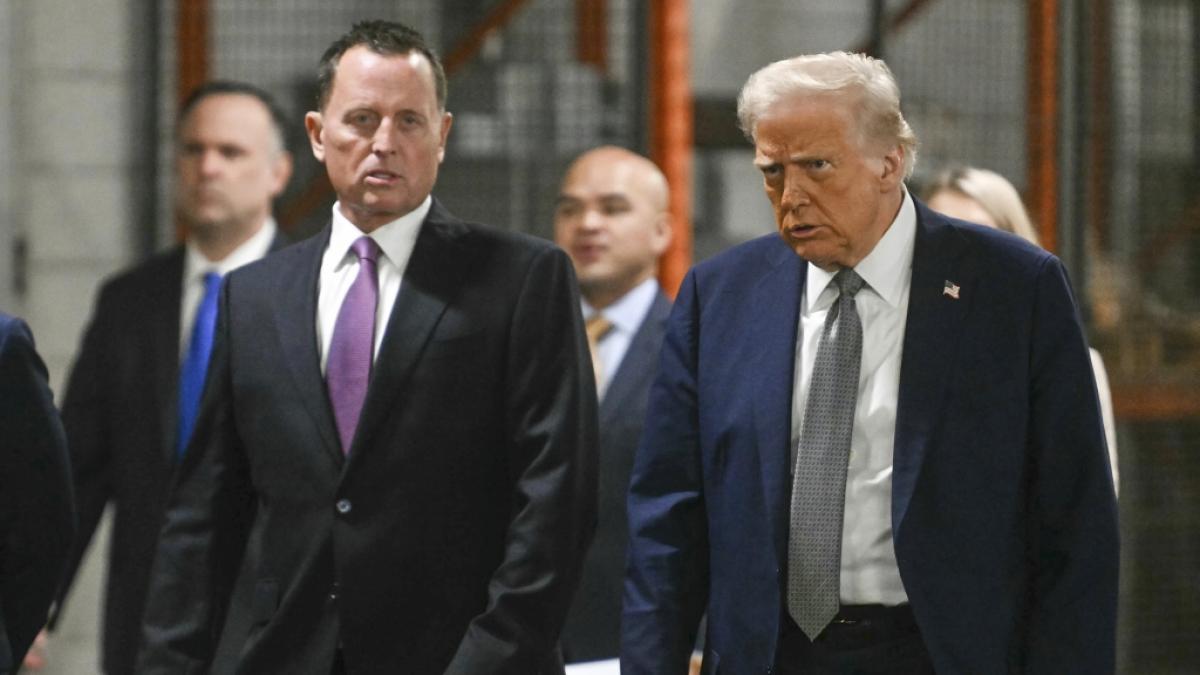 Der US-Sondergesandte Richard Grenell (l.), hier neben Donald Trump, emp&ouml;rt nicht nur ukrainische Politiker mit Aussagen zu Atomwaffen. (Foto)