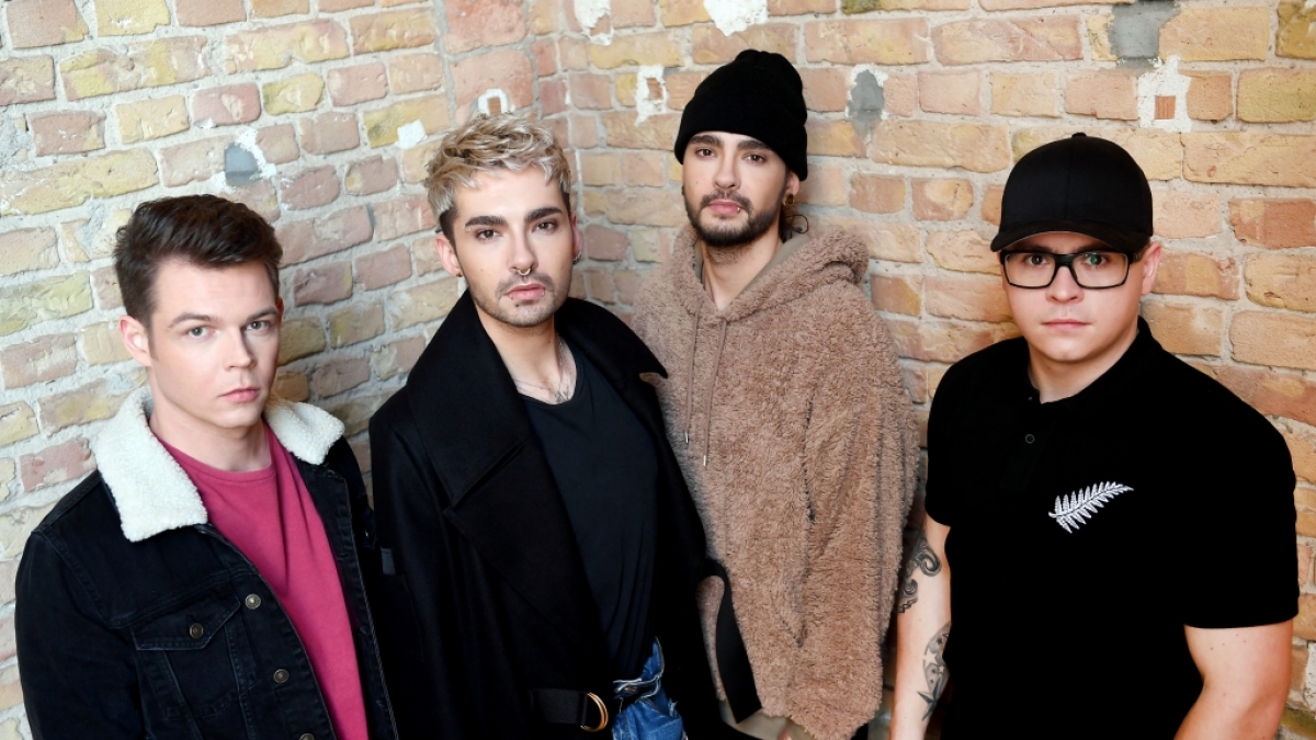 Die Musiker der Band Tokio Hotel, Georg, Bill Kaulitz, Tom Kaulitz und Gustav. (Foto)