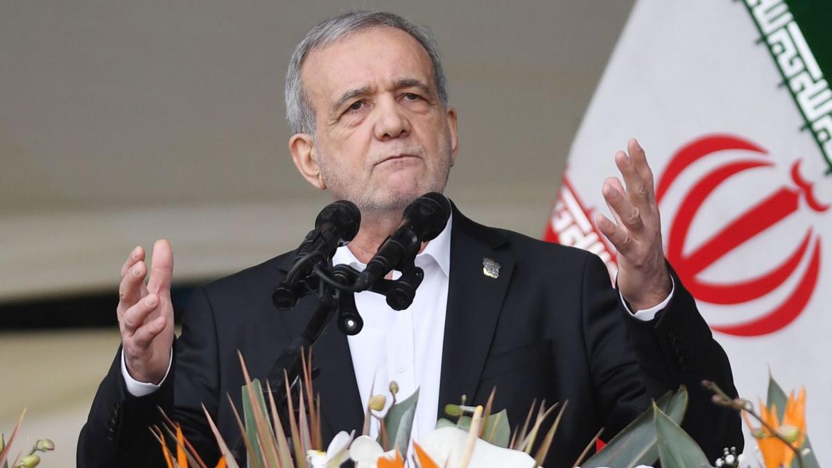 Der iranische Pr&auml;sident Massud Peseschkian hat Schwierigkeiten in seinem Land einger&auml;umt. (Foto)