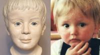 Rechts der seit 1991 vermisste Ben Needham, links die Rekonstruktion der im Mai 2022 in der Donau gefundenen Kinderleiche - besteht eine Verbindung zwischen dem Vermisstenfall und dem Leichenfund?