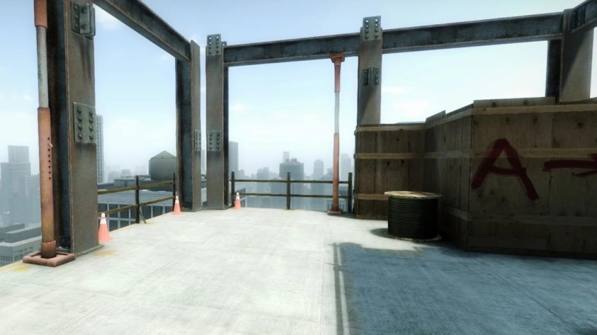 Hier hei&szlig;t es nur f&uuml;r schwindelfreie Spieler: Go go go! Denn die CS:GO-Map Vertigo spielt auf einem unfertigen Wolkenkratzer in luftigen H&ouml;hen. (Foto)