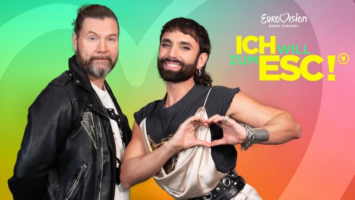 Rea Garvey und Conchita Wurst suchen bei "Ich will zum ESC! - Die Entscheidung" den neunten Act f&uuml;r den deutschen ESC-Vorentscheid "Eurovision Song Contest - Das deutsche Finale" 2024. (Foto)