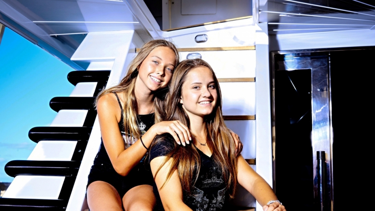 Shania und Davina Geiss. (Foto)