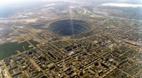 Die weltweit größte offene Diamanten-Mine findet sich in der sibirischen Stadt Mirny.