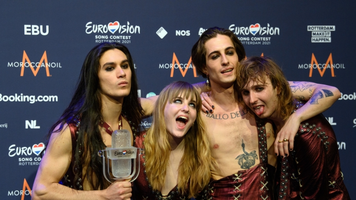 Dem S&auml;nger der ESC-Gewinner&nbsp;M&aring;neskin wird vorgewurfen, live im TV Kokain genommen zu haben? (Foto)