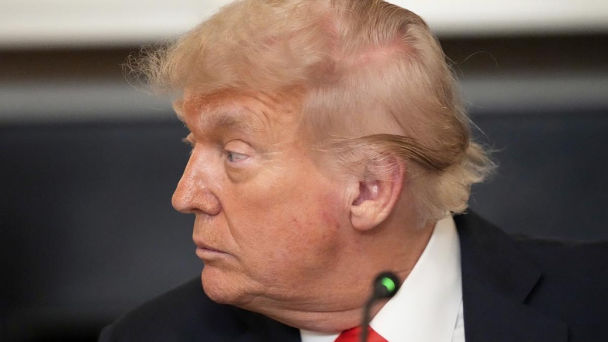 Donald Trump hat sich mit einer peinlichen Lobhudelei auf sich selbst erneut in die Nesseln gesetzt. (Foto)