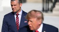 Pete Hegseth (links) plant eine Live-Hinrichtung - Donald Trump gefällt der Plan.