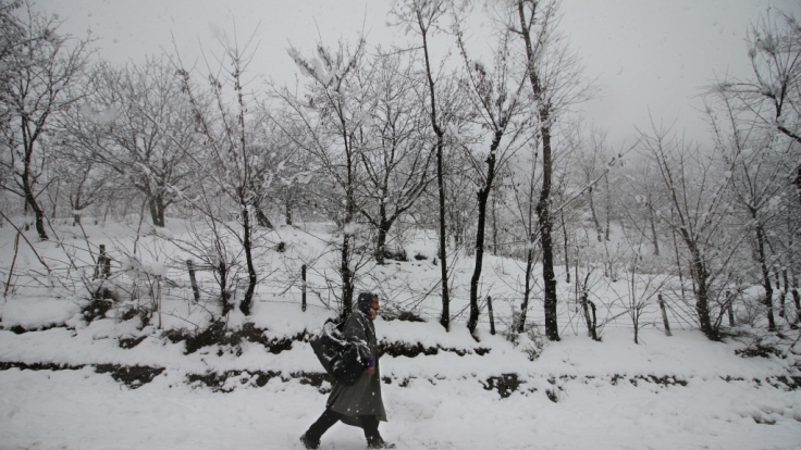 Indien wird zum Jahreswechsel 2018/19 von Schneemassen heimgesucht.