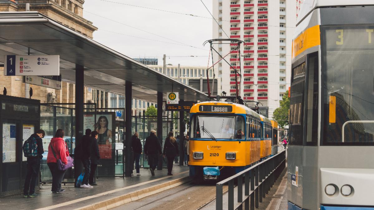 Am Leipziger Hauptbahnhof ist ein Mann durch eine Stra&szlig;enbahn zu Tode gekommen. (Foto)