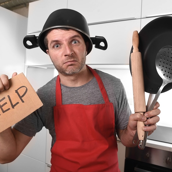 Rührei wird zum Problem - Jeder 3. Mann kann nicht kochen
