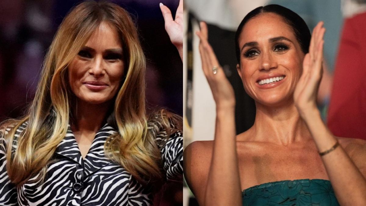 Die K&ouml;rpersprache l&uuml;gt nicht: Melania Trump und Meghan Markle scheinen &uuml;berraschend die Rollen getauscht haben. (Foto)