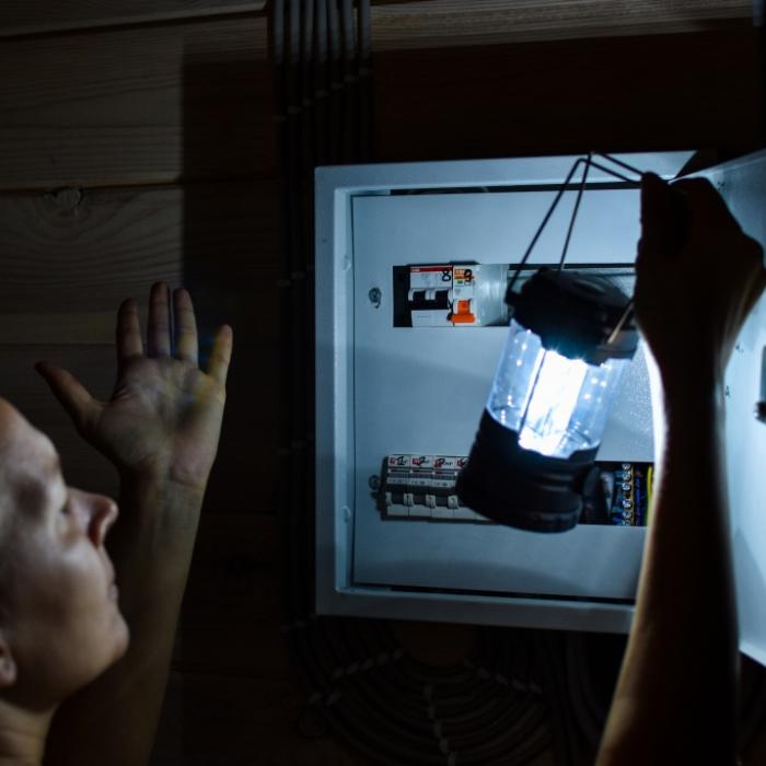 In Krina liegen Strom-Störungen vor
