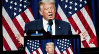 Donald Trump umgibt sich als selbsternannter Patriot am liebsten mit der US-Flagge - doch den Ehrenkodex dem 
