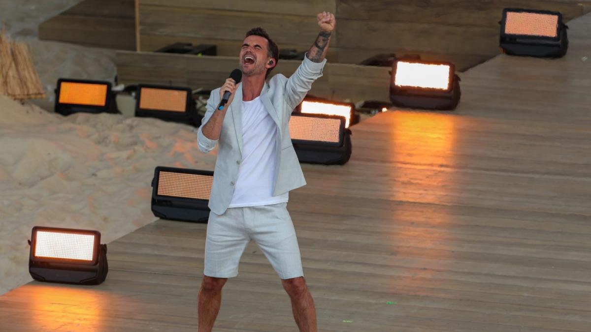 Florian Silbereisen singt bei "Die gro&szlig;e Schlagerstrandparty". (Foto)