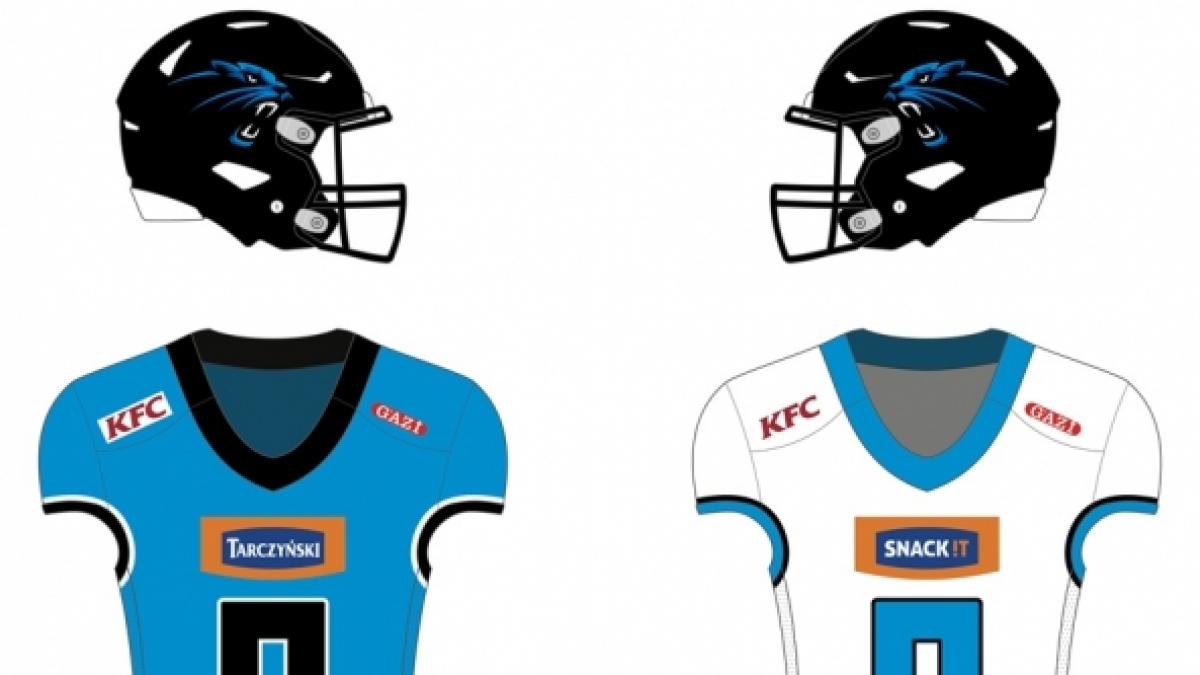 Uniform of the Wrocław Panthers football team in 2024. (Foto)