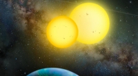 Zwei Sonnen für einen Planeten.