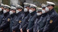 Polizisten und Polizistinnen beim Gedenkgottesdienst für die getötete Beamten.