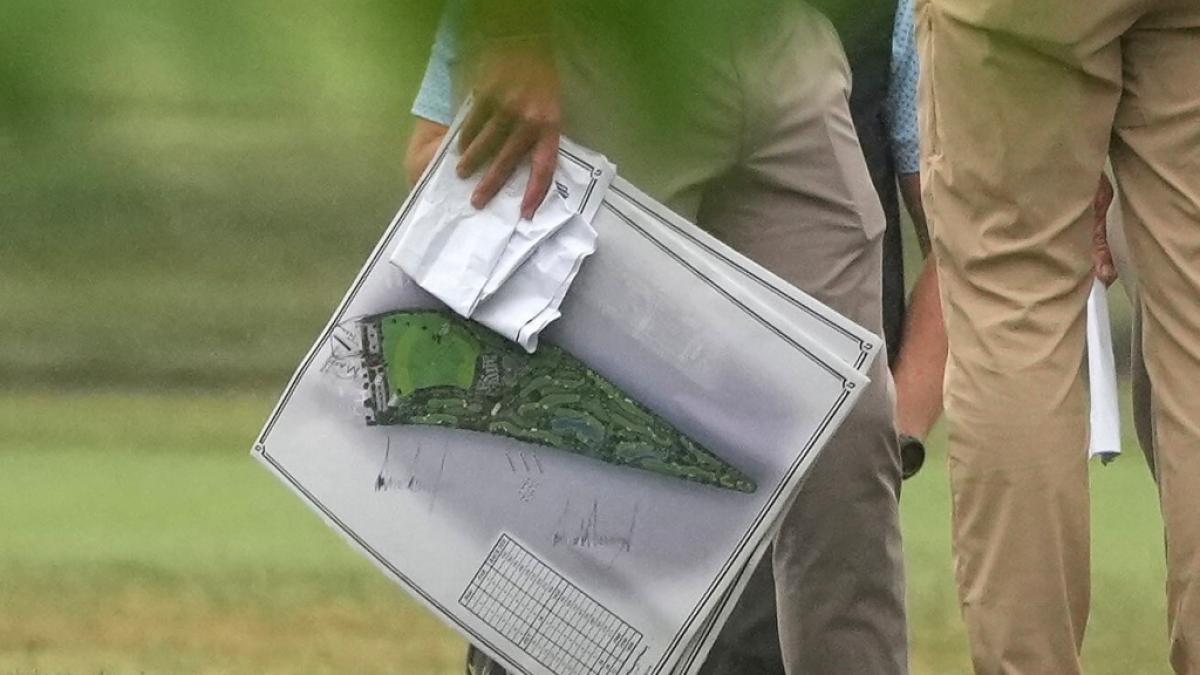 Diese Aufnahme soll die Baupl&auml;ne f&uuml;r Trumps neuen Golf-Platz zeigen. (Foto)