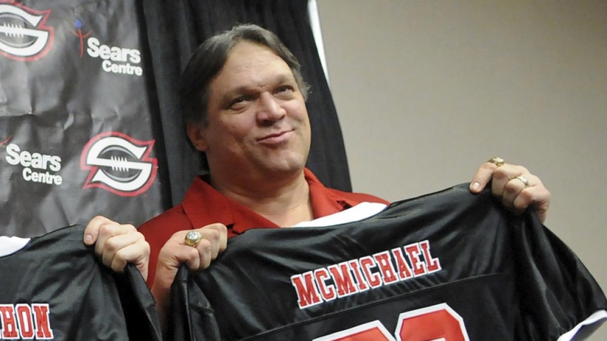 Steve McMichael bei einer Pressekonferenz der Chicago Bears im Jahr 2010. Bis zuletzt blieb er ein harter K&auml;mpfer. (Foto)