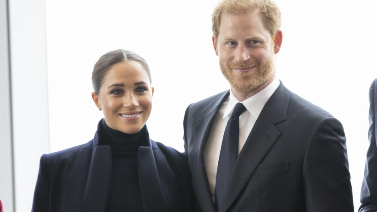 Da hilft auch das eleganteste L&auml;cheln nicht: Meghan Markle und Prinz Harry wurden kurzerhand verbannt. (Foto)