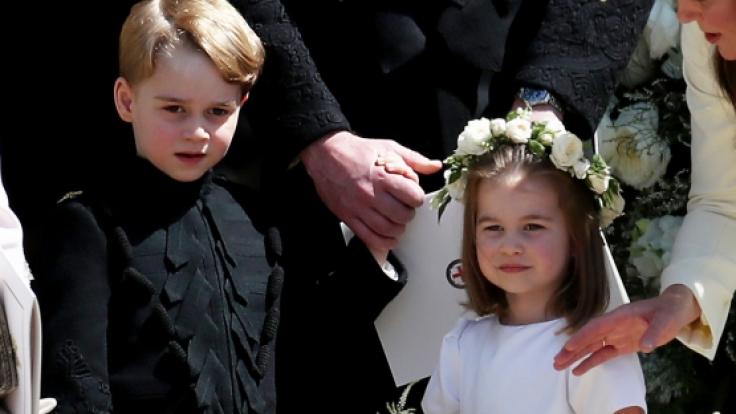 Goldig: Prinz George und seine jüngere Schwester Prinzessin Charlotte dürfen bei der Hochzeit von Meghan Markle und Prinz Harry Blumenkinder sein.