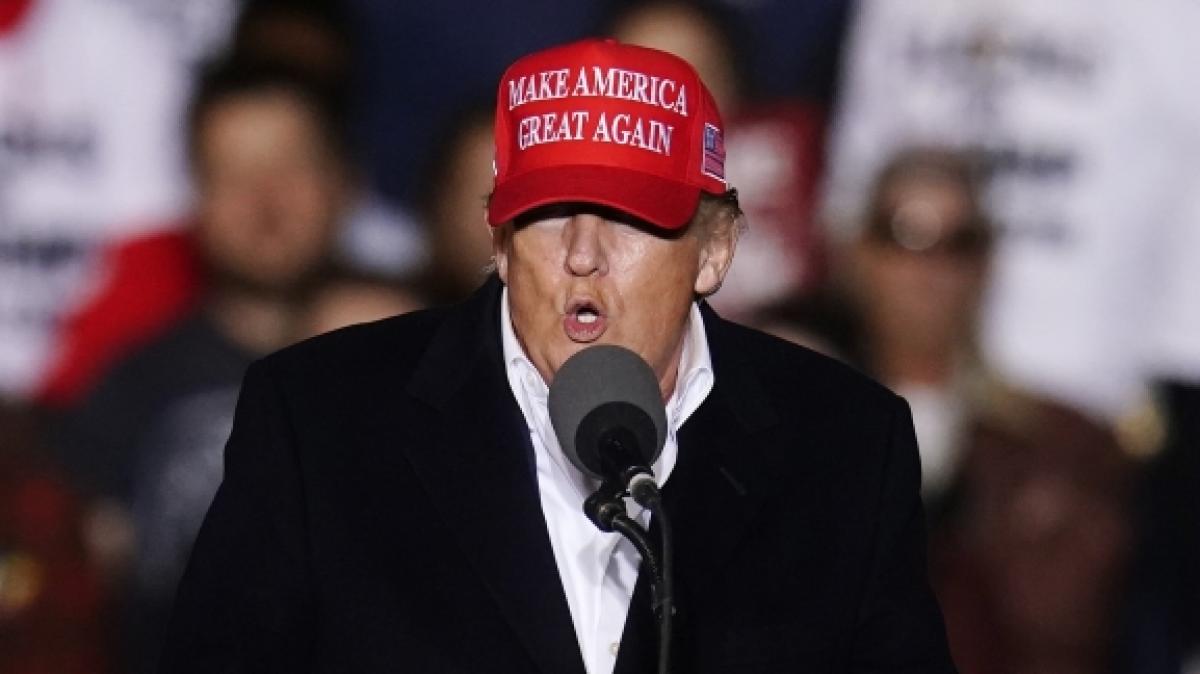 Donald Trump grinst wieder einmal neben Kim Jong-un. (Foto)