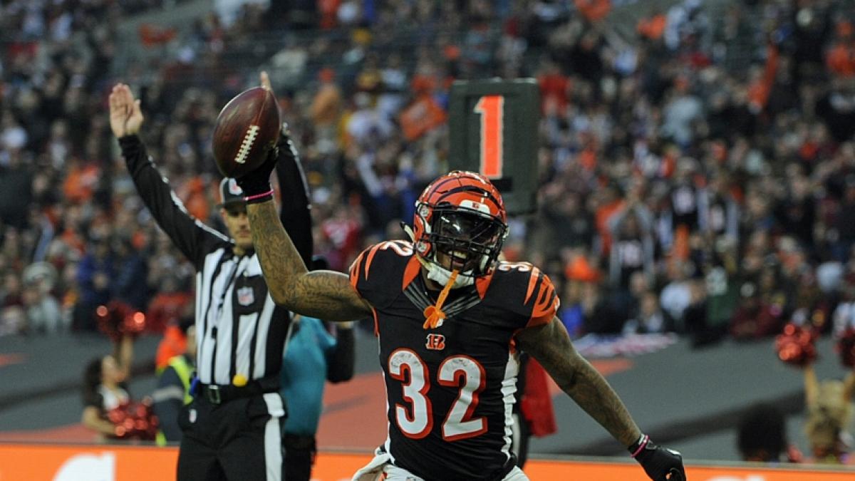Jeremy Hill von den Cincinnati Bengals feiert gegen die Washington Redskins, am 30.10.2016. (Symbolbild)&nbsp; (Foto)