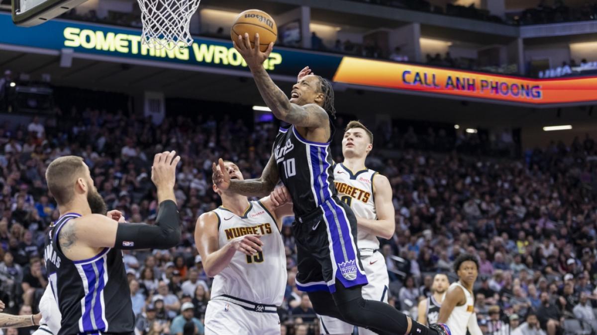 die Sacramento Kings legen auf im Spiel gegen die Denver Nuggets am 10.04.2025. (Symbolbild) (Foto)