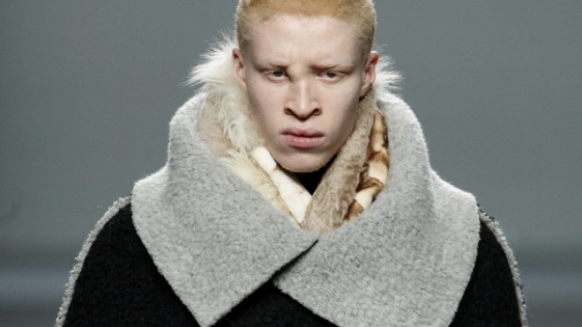 Auf dem Laufsteg ist er der Hingucker: Shaun Ross. (Foto)
