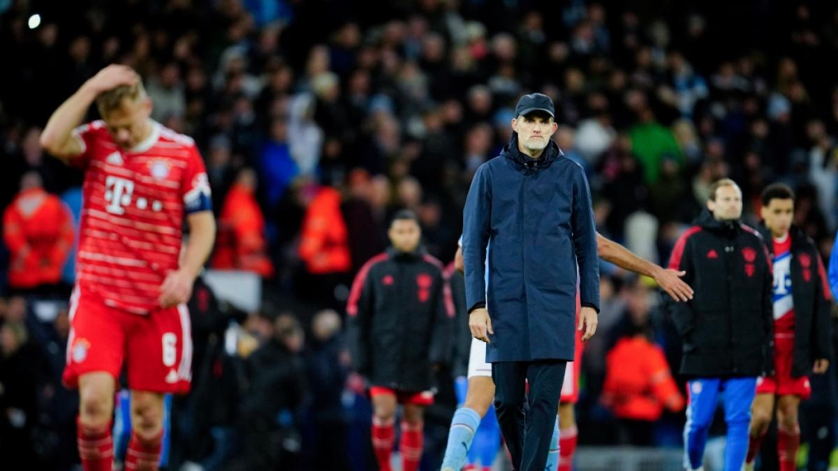 Dem FC Bayern M&uuml;nchen und seinem neuen Trainer Thomas Tuchel (r.) droht das Aus in der Champions League. (Foto)
