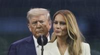 Melania Trump zusammen mit Mann Donald Trump.