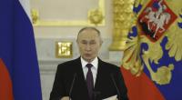 Wladimir Putin während seiner Rede in Moskau.