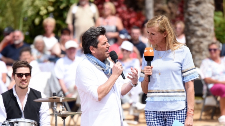 Andrea Kiewel im Interview mit Superstar Thomas Anders.