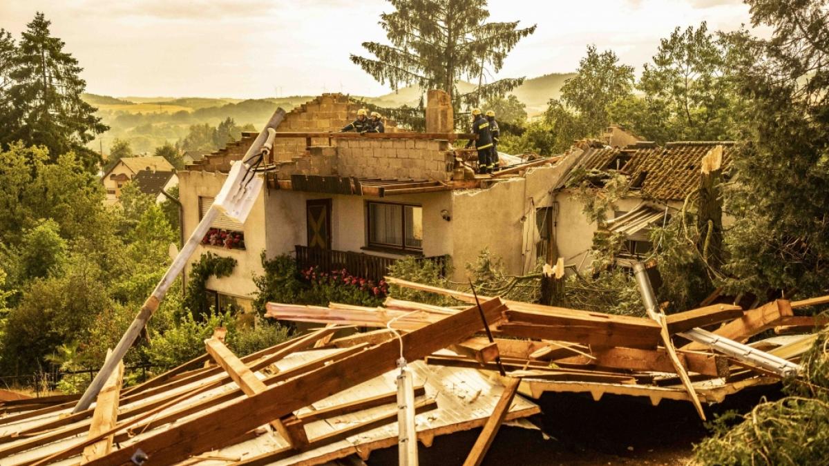 Drei H&auml;user sind nach dem Sturm unbewohnbar. (Foto)