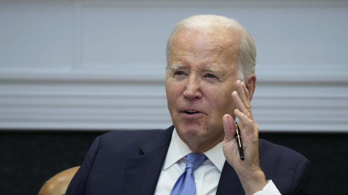 Joe Biden stammelte bei einer neuen Rede im Wei&szlig;en Haus. (Foto)