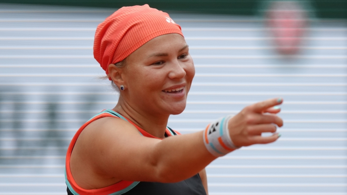 Tennis, Frauen, Grand Slam, French Open, Viertelfinale, Sabalenka (Belarus) - Schnaider (Russland): Diana Schnaider reagiert, am 03.06.2026. (Symbolbild) (Foto)