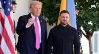 Donald Trump und Wolodymyr Selenskyj im Oktober vor dem Weißen Haus.
