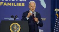 Joe Biden, Präsident der USA, sprach in Hallendale Beach über soziale Sicherheit, Medicare, die Kosten für verschreibungspflichtige Medikamente und seinen toten Sohn Beau.