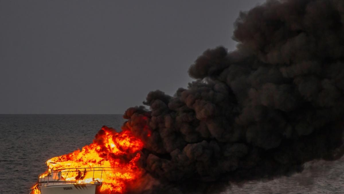 In &Auml;gypten ging ein Touristen-Boot pl&ouml;tzlich in Flammen auf. (Symbolbild) (Foto)