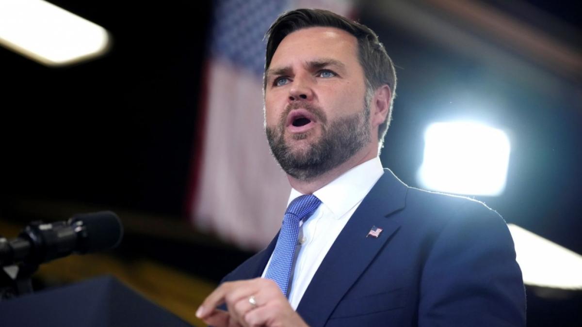 US-Vizepr&auml;sident J.D. Vance fordert Widerstand gegen Kritiker der britischen Flagge. (Foto)