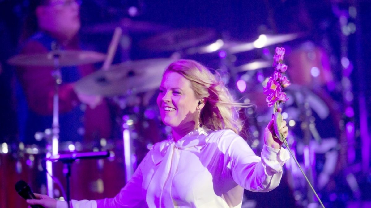 Patricia Kelly von "The Kelly Family" bei einem Auftritt in der Westfalenhalle in Dortmund. (Foto)