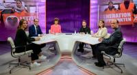 Klimaaktivistin Carla Rochel (l.) der Letzten Generation zu Gast bei 