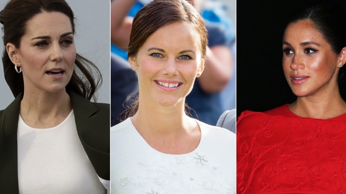 Kate Middleton, Prinzessin Sofia von Schweden und Meghan Markle. (Foto)