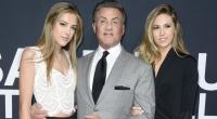 Schauspieler Sylvester Stallone mit seinen bildhübschen Töchter Sistine (li.) und Sophia (re.).