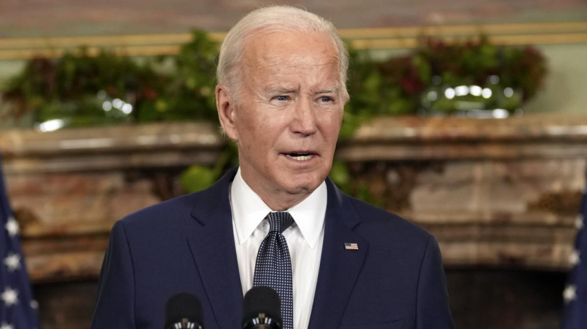 Diese Pressekonferenz lief wohl nicht so, wie US-Pr&auml;sident Joe Biden sich das vorgestellt hatte. (Foto)