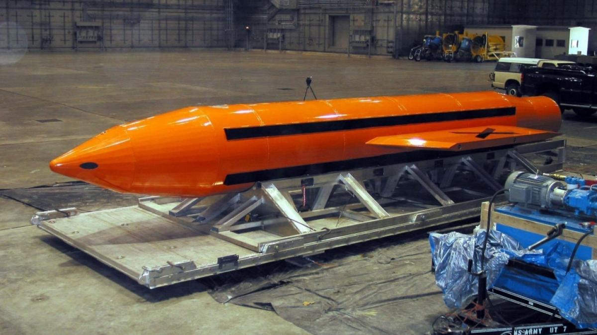 Donald Trump k&ouml;nnte eine Bombe dieser Bauart auf den Iran abwerfen lassen. (Foto)