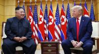 Kim Jong Un (l.) und Donald Trump trafen sich zuletzt 2019 in der entmilitarisierten Zone an der innerkoreanischen Grenze.