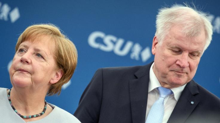 Nicht immer einer Meinung: Bundeskanzlerin Angela Merkel (CDU) und Innenminister Horst Seehofer (CSU) beim CDU Parteitag.