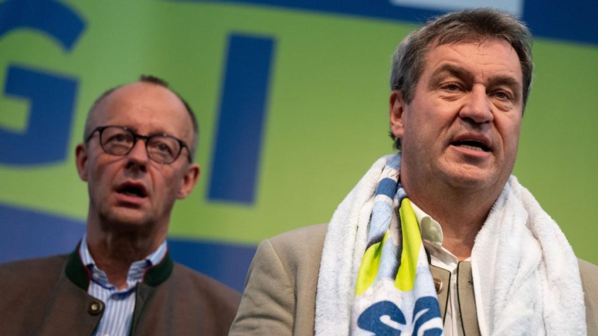 Friedrich Merz (CDU) und Markus S&ouml;der (CSU) haben 2023 mit populistischen &Auml;u&szlig;erungen f&uuml;r Skandale gesorgt. (Foto)
