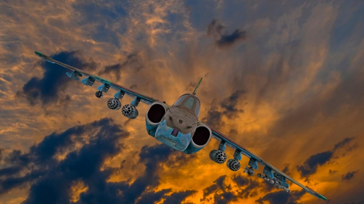 Ein Video zeigt die Bruchlandung einer russischen Su-25. (Foto)